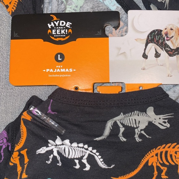 Hyde & EEK! Boutique Halloween Dino Dinosaur Sleep Dog and Cat Pajamas - Picture 5 of 7